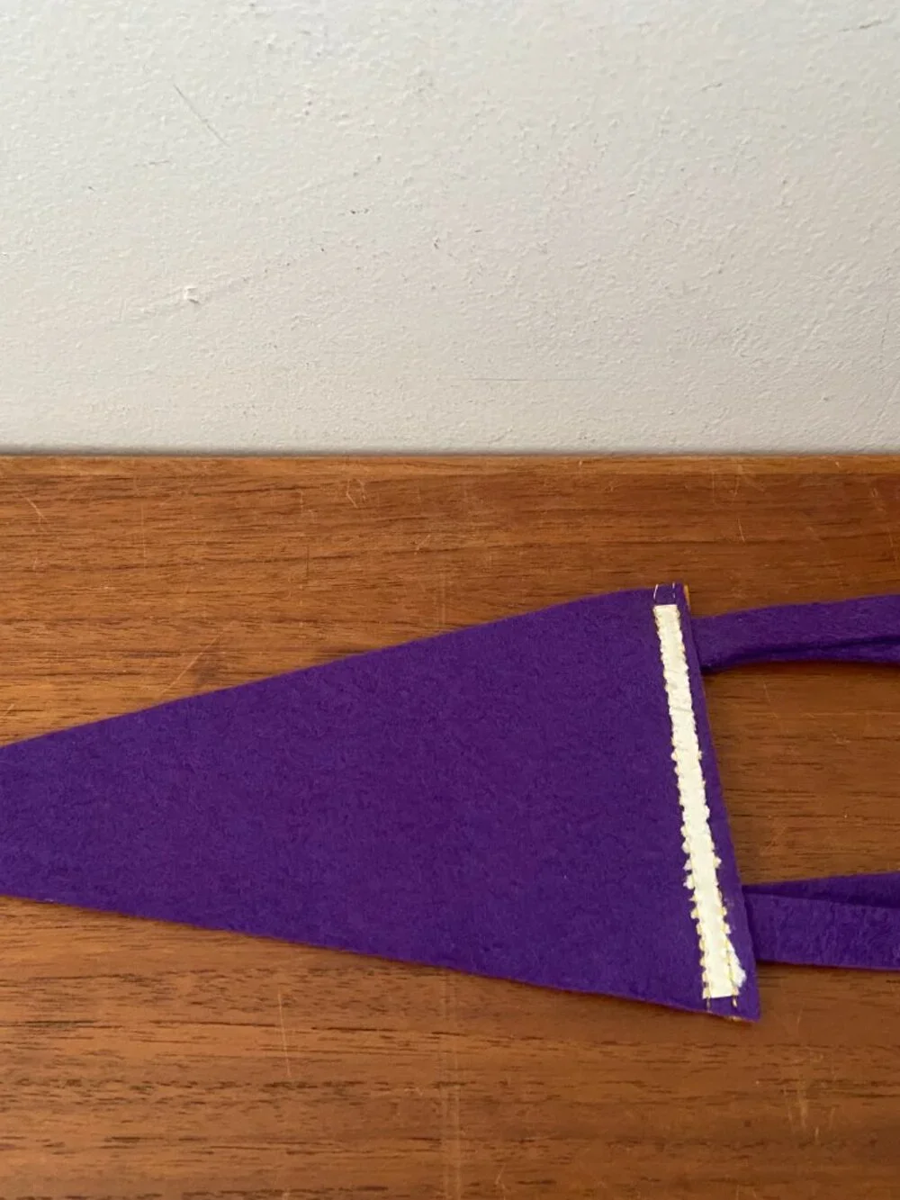 Vintage Collegiate Pacific West Chester University Rams Mini Purple Felt Pennant